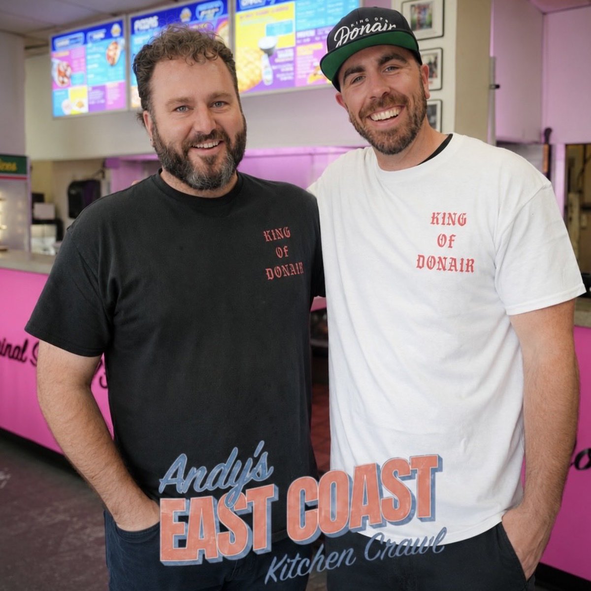KingOfDonair's tweet photo. We’re excited to share that we’ll be featured on Andy’s East Coast Kitchen Crawl TOMORROW!
Catch us on Episode 9, airing Friday, June 5 at 9 PM AT on Food Network and Citytv+
#citytv #foodnetwork #andyseastcoastkitchencrawl #kitchenparty
#halifax #donair #novascotia https://t.co/7UQA2dqi2i
