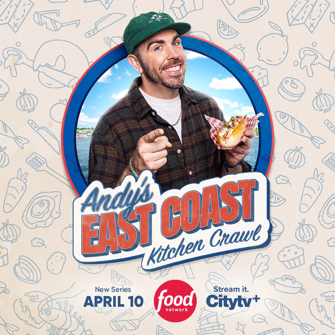 KingOfDonair's tweet photo. We’re excited to share that we’ll be featured on Andy’s East Coast Kitchen Crawl TOMORROW!
Catch us on Episode 9, airing Friday, June 5 at 9 PM AT on Food Network and Citytv+
#citytv #foodnetwork #andyseastcoastkitchencrawl #kitchenparty
#halifax #donair #novascotia https://t.co/7UQA2dqi2i