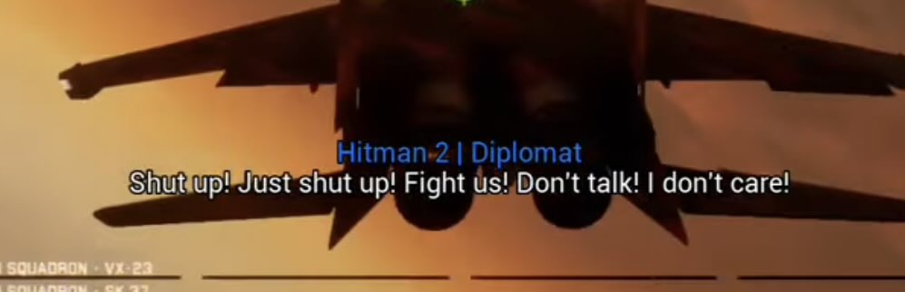 enkyledu's tweet photo. Real life political discourse about fun jet game. https://t.co/81zn9vUKwn