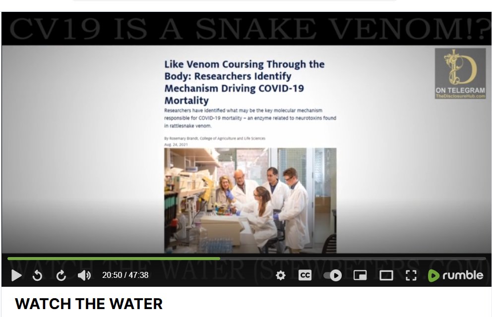 psalm0433's tweet photo. @nycliusa 🦠☠️B10CHEM!CAL 4TTACK via water supply imminent❓❓❓

Reports in the past 👇
https://t.co/mMOmzbmSuy
Venom peptides in blood plasma &amp; fecal samples from C-19 patients, CONFIRMING link between toxins &amp; covid
https://t.co/jxHfY8mZjH

"WATCH THE WATER" 
https://t.co/XtiUmPl5ym https://t.co/FHZtCeei53