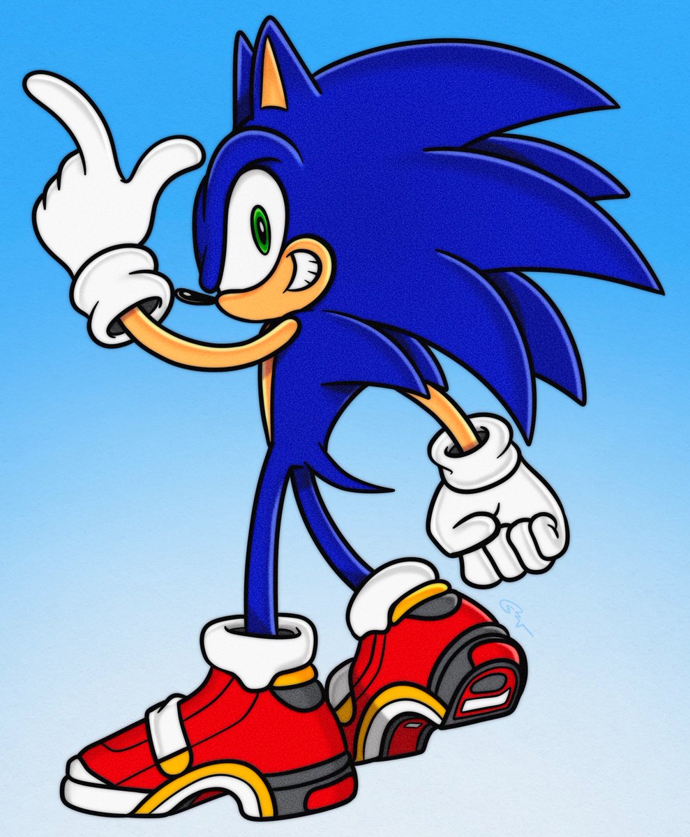 RoboticSteve's tweet photo. I’d like to draw more Sonic! 💙 https://t.co/5jLrOpp0Fi