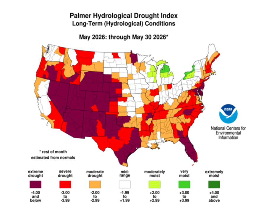BrazosValleyGCD's tweet photo. Here are the drought monitoring maps released on June 4, 2026. https://t.co/TPY6MUGyMf