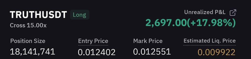 APEX_FUTURE1's tweet photo. 🚀 #TRUTH Pump result

✅ 1st target achieved in just 40 min

💵 Huge quick profit 17.9792% 💪

#helevier #sstvi #zelena #yuliol #shailenzo

Click below to join our free signal group ⬇️https://t.co/HNMwrS2ag6 https://t.co/asFhVVYey7
