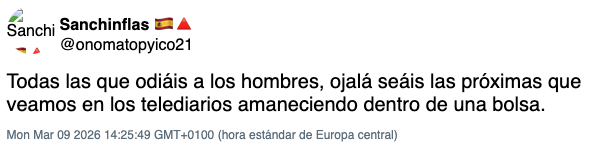 JulianMaciasT's tweet photo. Pero si uno busca en webarchive un poco más atrás puede mostrar como también se ha llamado onomatopéyico y sanchinflas, es un hombre y acosaba y amenazaba de muerte a mujeres. En fin seguidores de VOX y Negre haciéndose pasar por mujeres cuando es un acosador de mujeres. https://t.co/Vr0EaG0ED4