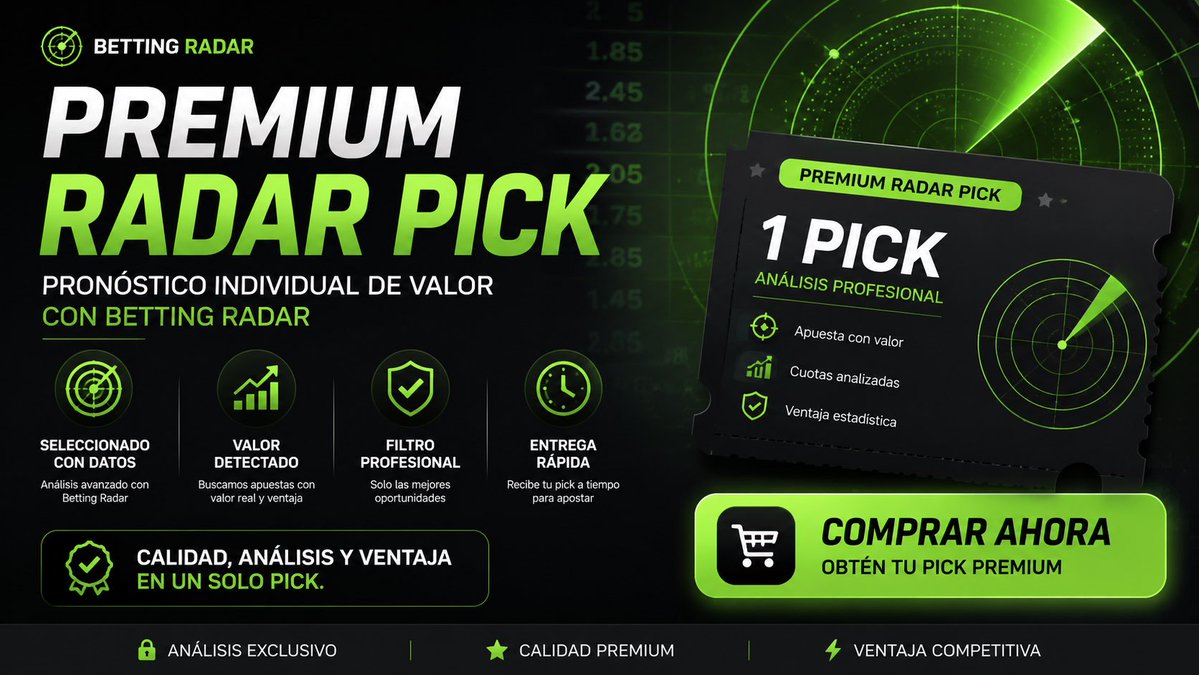 NeuralTradeIA's tweet photo. ⚽️ ATENCIÓN. El Betting Radar ha detectado un partido en el que los grandes apostadores estan entrando al OVER de goles con una gran cantidad de dinero, las cuotas están bajando.

🚀 Puedes comprar el pronóstico PREMIUM aquí por sólo 14,99$: https://t.co/dH065wyVck https://t.co/6nNDIEGuTb