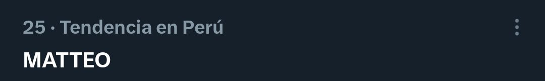 Karolsevxrugge's tweet photo. Matteo es tendencia en perú!

VUELVE MATTEO https://t.co/cfaMaaAhTl