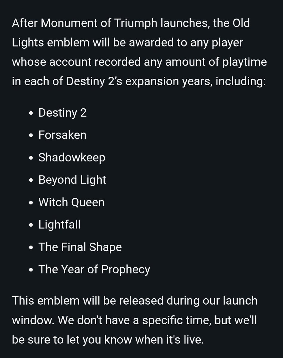 MK_MARAUDER's tweet photo. Hey @MoltenSlowa or @A_dmg04 
Have a few discord friends who are curious on the wording here. 
Is it logged in playing time in all of the expansion or has logged in playing time in any of the expansion. The way it is worded seems to be confusing to a few friends. 
Thanks in advance 
Much love 
MKM