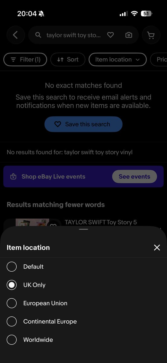 Nevs1985's tweet photo. @badguychunl1 @GoGoJuiceClaire @taylornation13 @toystory There’s none from uk sellers so it has to be a glitch https://t.co/LMGOsZwWqK