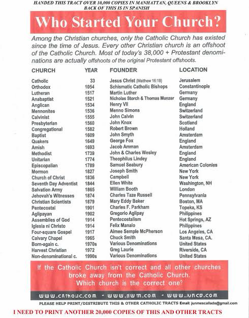 JTJosephauthor's tweet photo. @Mike_daPsalmist Catholics are the foundation of Christianity https://t.co/jgY4rWBwQ8