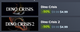 gerhewson's tweet photo. @Candelavidal90 Los clásicos están en oferta en Steam hasta el 18/6 🦖 https://t.co/GtXpHp12cK