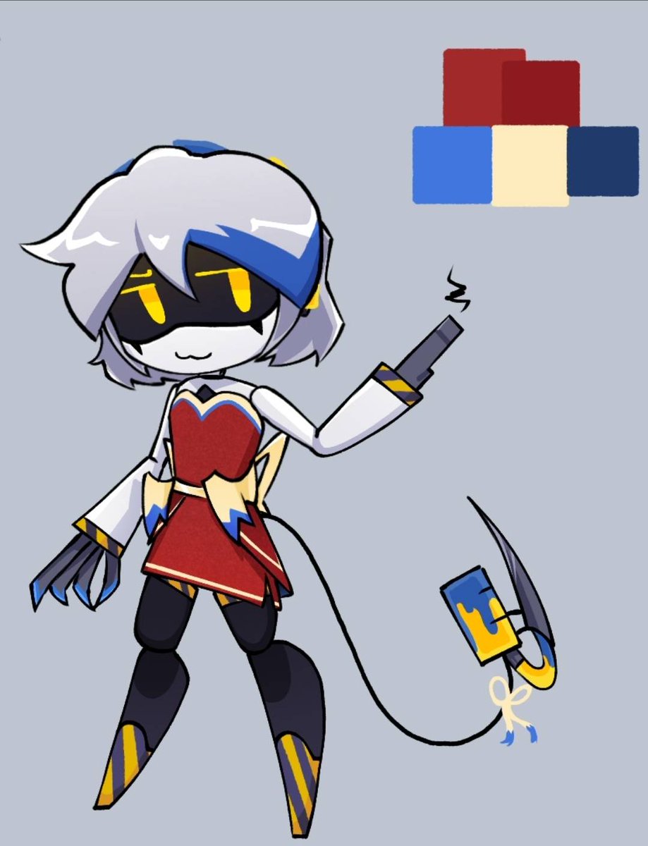 MurderDronesTSA's tweet photo. Here's some art of the MD:TSA characters in their prom outfits.

Art by Cryptid. https://t.co/32aj61LKXb