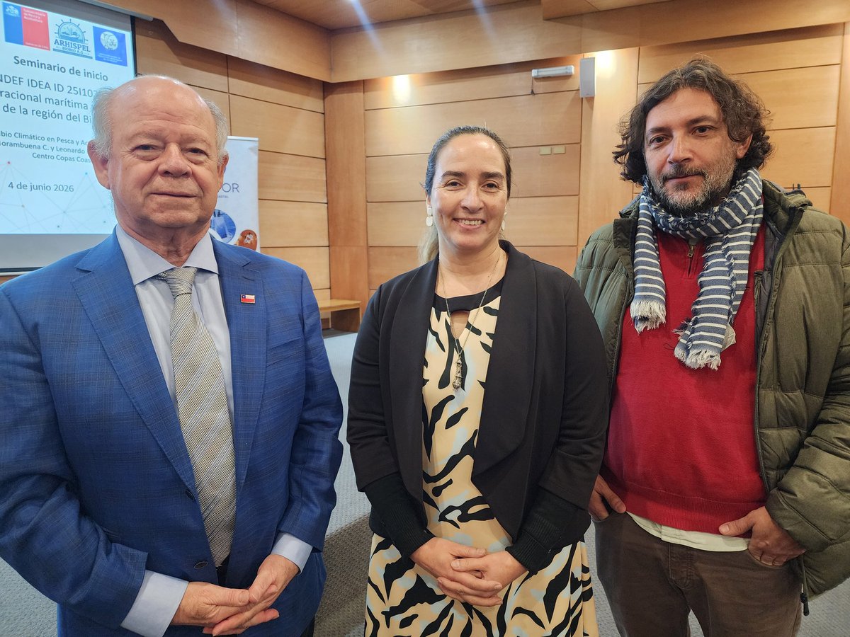 SeremiCienciaB's tweet photo. El Seremi Pedro Ramírez Glade participó en el Lanzamiento del Proyecto “Desarrollo de una herramienta de gestión operacional marítima para la flota pelágica artesanal de la Región del Biobío", dirigido por el Dr. Diego Narváez. https://t.co/S2ufRyDQfg