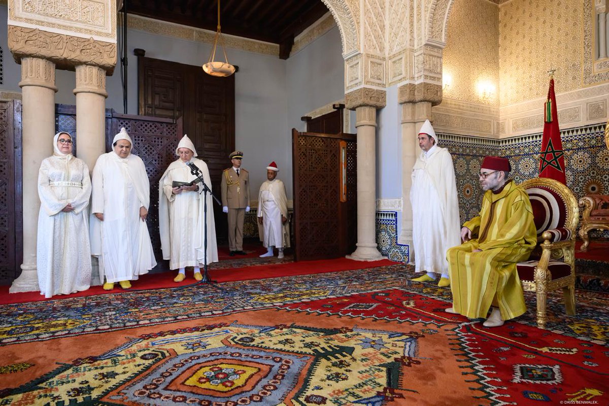 AddadiNajib's tweet photo. 🔴🟢||▪︎ استقبل صاحب الجلالة الملك محمد السادس، نصره الله، رئيس المجلس الأعلى للسلطة القضائية، اليوم الخميس بالقصر الملكي بالرباط، الأعضاء الذين تفضل جلالته بتعيينهم بهذا المجلس، وذلك طبقا لأحكام الدستور والقانون التنظيمي المتعلق بالمجلس

 (الديوان الملكي) https://t.co/xnVpcil1My