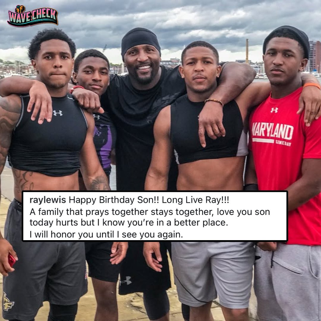 wavecheckers's tweet photo. NFL Hall of Famer Ray Lewis wishes his son Ray III a Happy Heavenly Birthday🙏🏽🕊️ https://t.co/BKEWqRhKKc