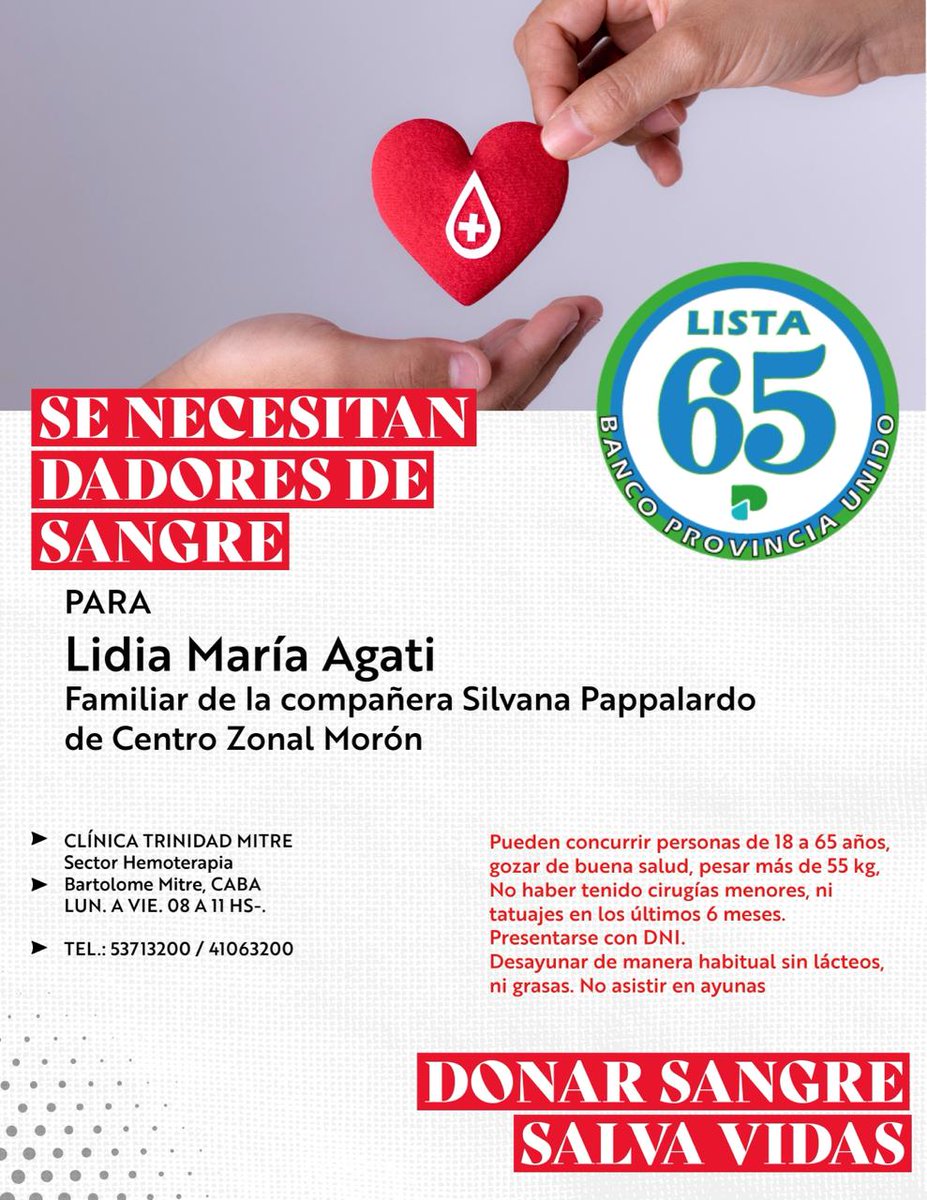 Cgi_bp's tweet photo. SE NECESITAN DADORES DE SANGRE https://t.co/6H5vDXxVq3