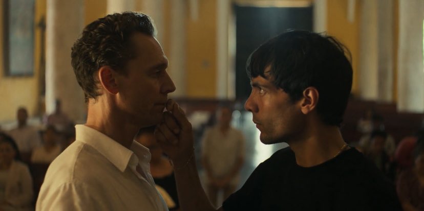 Belizahiddles's tweet photo. I still haven't gotten over Tom Hiddleston and Diego Calva in the second season of The Night Manager. https://t.co/vzZJ9JsOPY