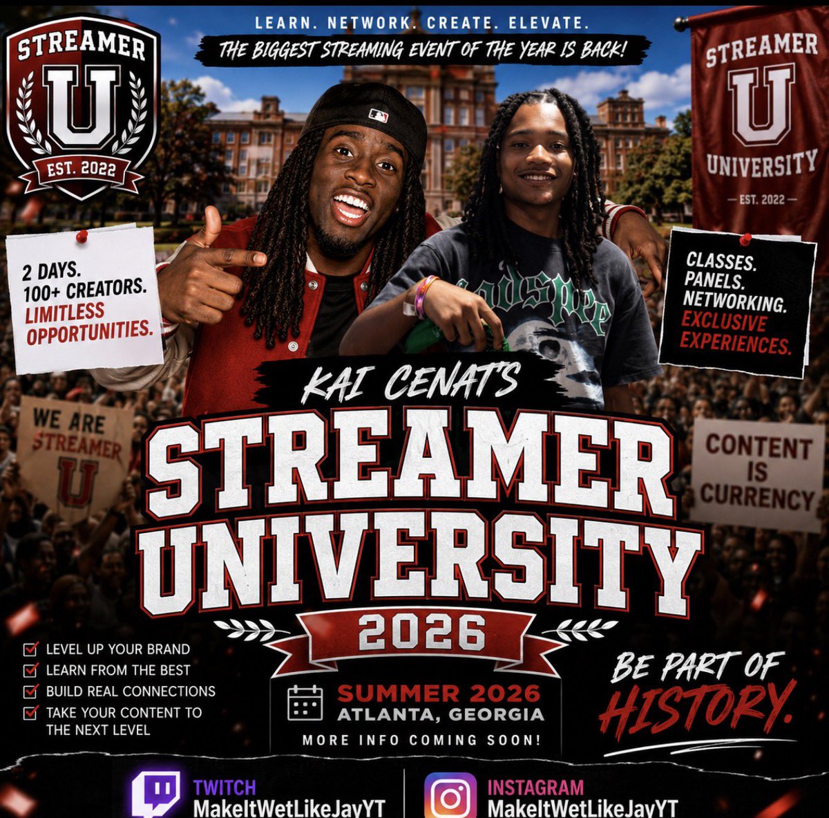 NotWetLikeJ_'s tweet photo. I need everybody to tag @kaicenat imma young streamer who been doing this for over 13+ years &amp; was banned at 75,000 subscribers &amp; I feel this would be the perfect opportunity to put on for my city and brand I got some much to offer just give me the chance🙏🏽💯#streameruniversity https://t.co/BpUvfVce3a