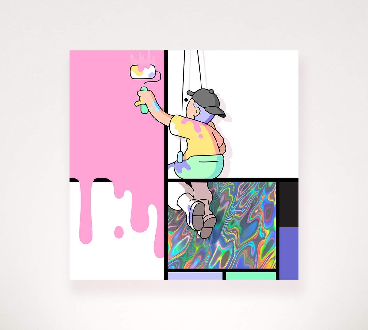 elmonx_official's tweet photo. Mondrian x Doodles: Coated Pink

150 total editions. @burnttoast signed &amp; numbered museum-quality print.

2 rarity variants: 80% fine art paper, 20% holographic foil.

@VeVe_Official collectible included.

Collect: https://t.co/6qxQmTs5QB https://t.co/svCjbZHEUN