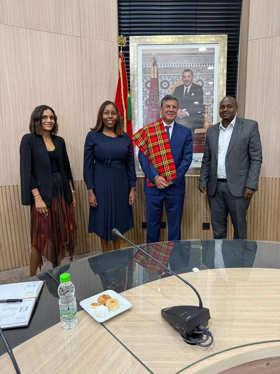 jgakinya's tweet photo. I had the pleasure of receiving a delegation from the Kenya Tourism Rebranding and Repositioning Taskforce, currently in Morocco on a benchmarking mission. Morocco’s remarkable achievement of welcoming over 20 million visitors offers valuable lessons for Africa’s tourism sector. https://t.co/7dLf9mHj6N