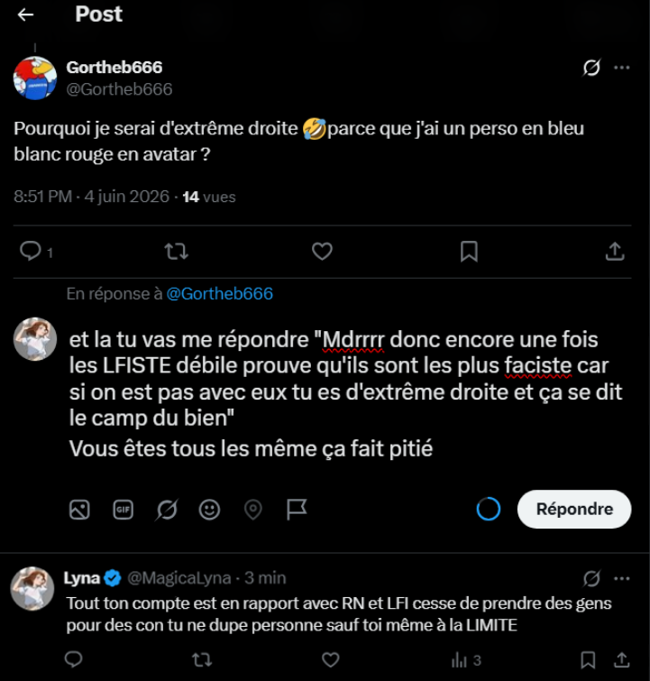 MagicaLyna's tweet photo. Alors celle là mon pote tu as pas idée comment je l'attendait ta réponse de merde, je t'ai preshot parfaitement car vous êtes tous les même abrutis qui disent TOUT LE TEMPS la même chose on dirait des bot https://t.co/KxEXuujuOv