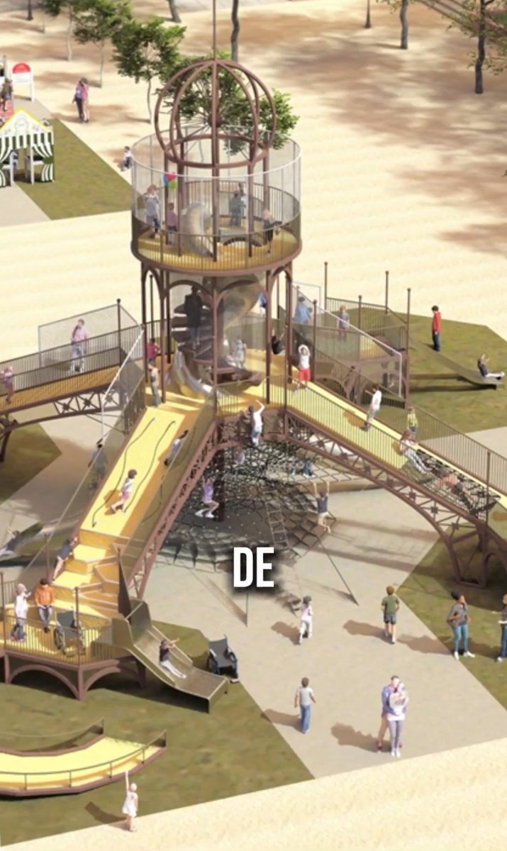 jucomanes's tweet photo. Los planos deben ser de la estructura original, en los que se habrán basado, porque el diseño del parque en los renders es otra cosa. 

Aún así ese parque infantil no mide 15 metros de altura, me da que están mezclando datos con la Pasarela original

https://t.co/Kgb2Npwnpm https://t.co/UshsT3cupy