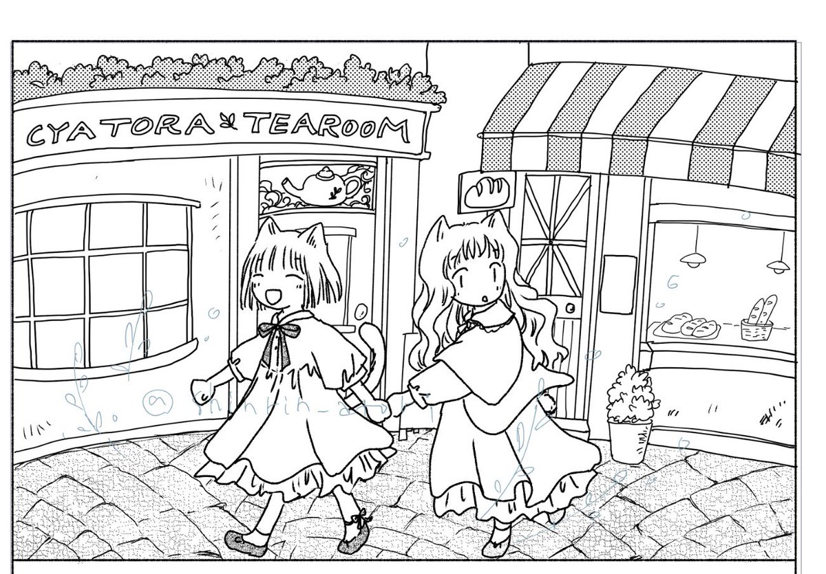 広場にはお店があるよ

#COMITIA156  #進捗 