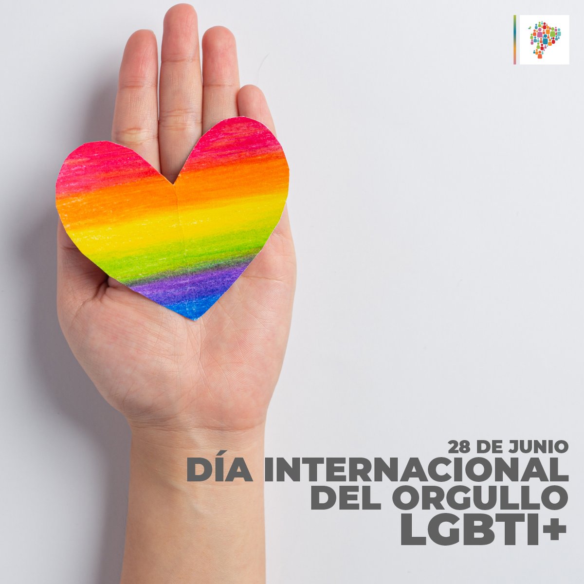 DEFENSORIAEC's tweet photo. 🏳️‍🌈 El Día Internacional del Orgullo LGBTI+ #28J nos recuerda la importancia de seguir construyendo una sociedad libre de discriminación y violencia. La #DefensoríaDelPueblo reafirma su compromiso con la defensa de los derechos de todas las personas, sin distinción alguna. ✊🏽 https://t.co/UoZJwvxtM5