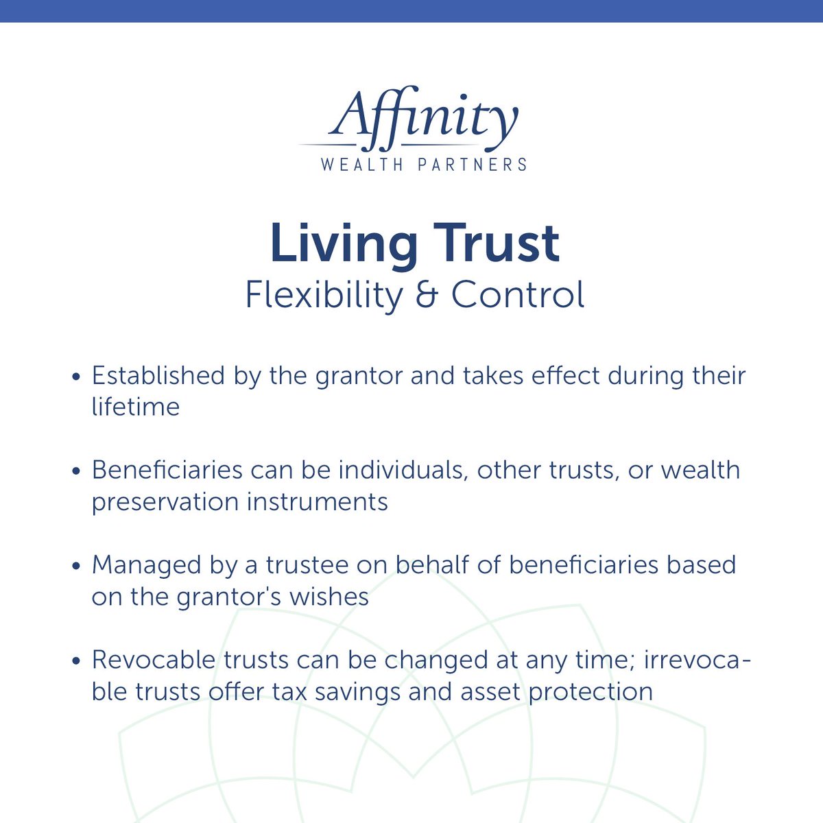 AffinityWP2017's tweet photo. Trusts are tax-efficient tools that can help ensure your hard work is paid forward. Here are three types of trusts and benefits to consider - Preservation, tax-readiness, and clarity: https://t.co/qEBVbucFwG https://t.co/TYaFL9Mm6M