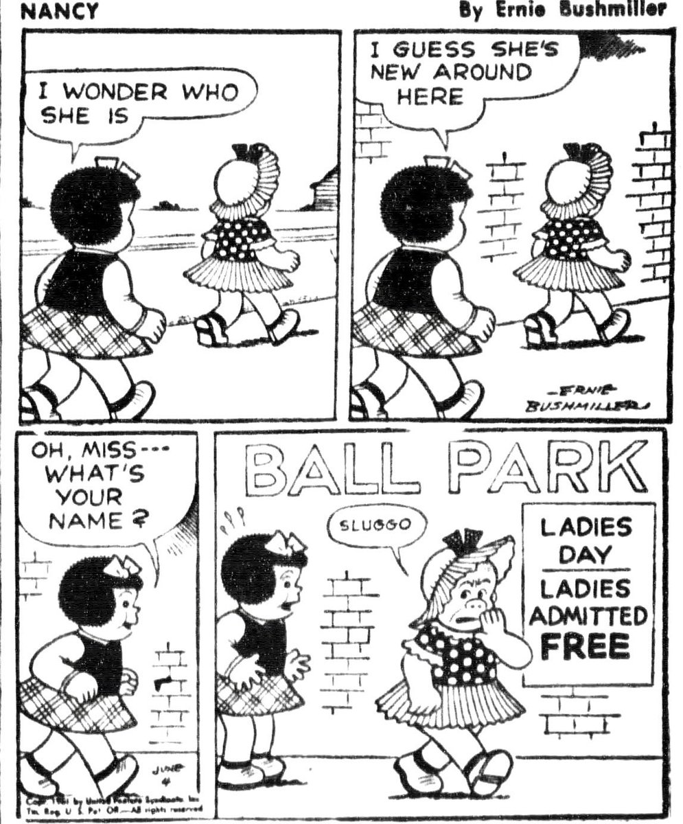 JohnnyCallicutt's tweet photo. Nancy By Ernie Bushmiller 
June 4,1951 https://t.co/f4Pd383xJZ