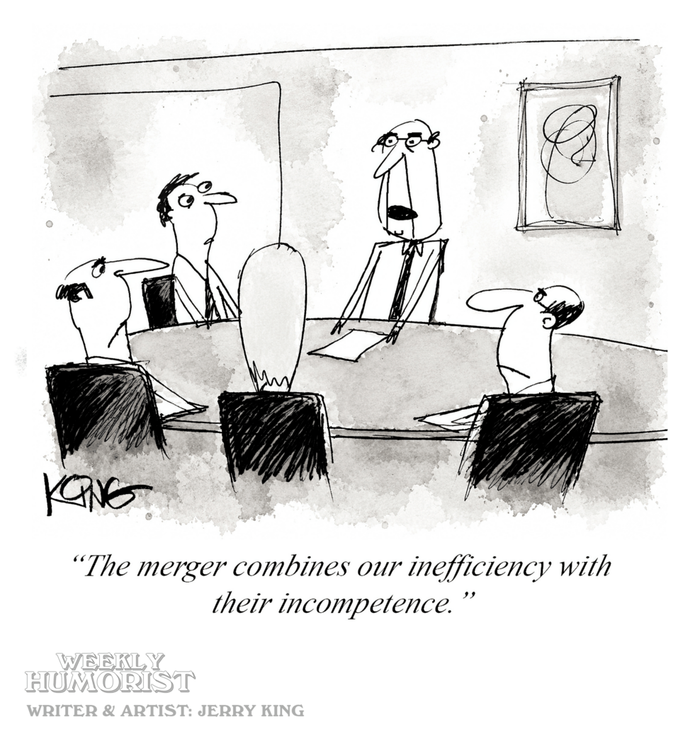 WeeklyHumorist's tweet photo. Dysfunction Junction. Today's cartoon by Jerry King. https://t.co/5TNexo5Axs Need more unproductivity? Subscribe to Weekly Humorist! https://t.co/tPeOcUUhqT

#cartoon #businessfail #officelife #funny https://t.co/g2ubpzsezE