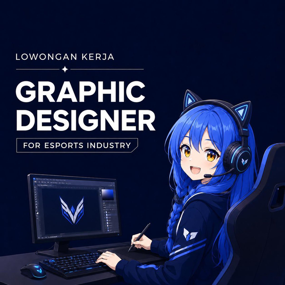 0xAngelbeast's tweet photo. INFO LOKER REMOTE - FREELANCE
Graphic Designer for Esports Industry

Temenku lagi cari 1 Graphic Designer tambahan untuk project esports, durasi 1 minggu dan bisa full WFH / remote.

Requirements:
• Bisa bikin dynamic poster / esports poster (MPL)
• Paham manipulasi visual / digital imaging
• Bisa kerja cepat karena deadline esports cukup tight
• Sanggup handle sekitar 3–5 poster (maksimal 10 poster)

Fee:
Rp2.000.000 – Rp3.000.000

Note:
Project ini untuk kebutuhan cepat, jadi diutamakan yang sudah terbiasa bikin poster esports dan bisa fast response.

Interested?
DM @0xAngelbeast link portfolio 2–5 poster terbaikmu, nama, dan username Instagram. Aku cek di pagi hari nanti. 

Akan ditutup segera setelah menemukan talent yang cocok.