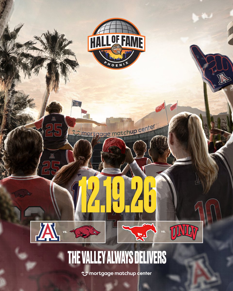 hofseries's tweet photo. Hall of Fame Series returns to Phoenix on December 19 at @MMCenter_PHX.

🔗: https://t.co/BvAUl7Y0rA

#HOFSeries | #HoophallU https://t.co/OvZOaibMVG