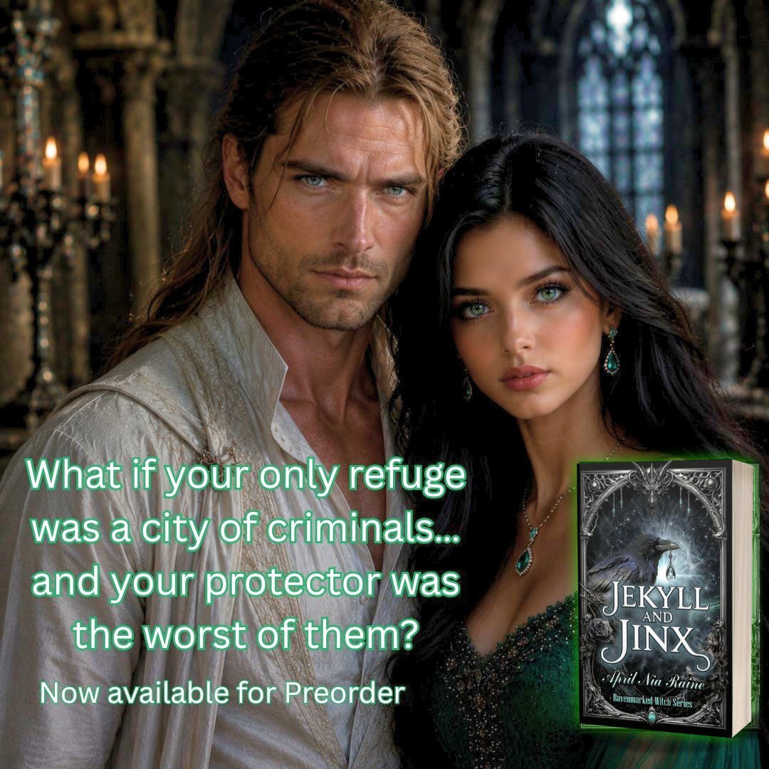 KinthurC's tweet photo. Forced proximity, dangerous magic, and a protector she shouldn’t trust Dropping June 9th: the gothic romantasy Jekyll and Jinx, book 1 of the Ravenmarked Witch series. 

https://t.co/JrJDWLZ0V9 
#gothicromance #gothicfantasy #romantasy #netflix https://t.co/Y9SvWUYTaf