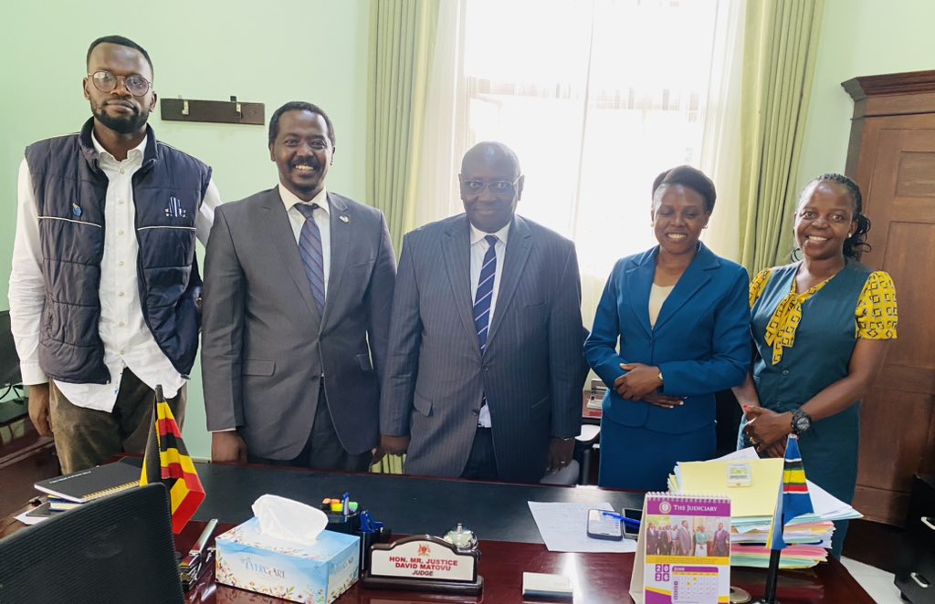 infoUclf's tweet photo. Today, UCLF had the privilege of conducting a pastoral visit at @JudiciaryUG , where we shared fellowship and prayer with our members Hon. Justice Matovu, Head of the Criminal Division, Her Worship Katushabe and Her Worship Sarah Tusiime Bashaija.
We are grateful for their dedication to the administration of justice and pray for God's wisdom, strength and guidance as they serve our nation. #UCLF #FaithAndJustice