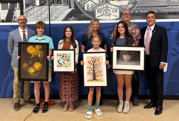 ea_schools's tweet photo. The June 3 EA Board of Ed meeting celebrated student artists, honored 7 retirees, and approved a 5th/6th grade Grading Pilot. https://t.co/1LSJYoz1B9 #oneEA https://t.co/DyVGpZvCBW