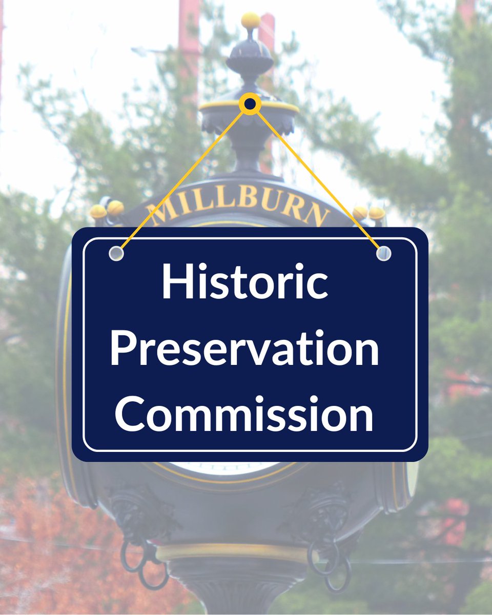 millburntwp's tweet photo. The Historic Preservation Commission Meeting is tonight, Thursday, June 4 at 7:30 PM in the Millburn Education Center, 434 Millburn Ave.

For additional information: https://t.co/NFbQ3K99nr https://t.co/FcknbUvBMD