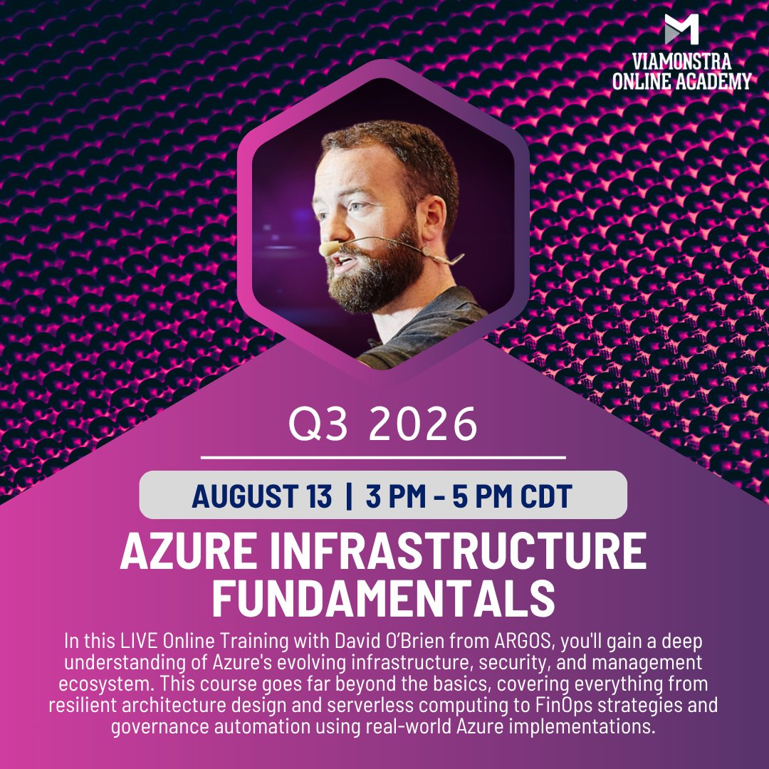 DeployResearch's tweet photo. ⚡Q3 STARTS AUGUST — Don't miss our upcoming sessions! Take a look at our #ViaMonstraAcademy Q3 2026 CURRICULUM, courses start AUGUST 10 💻 LIVE trainings covering #PowerShell, #SQLServer, and #Azure. 👨‍💻

Enroll here ➡️ https://t.co/5vOsevyXA6 https://t.co/5zD3mc7pq9