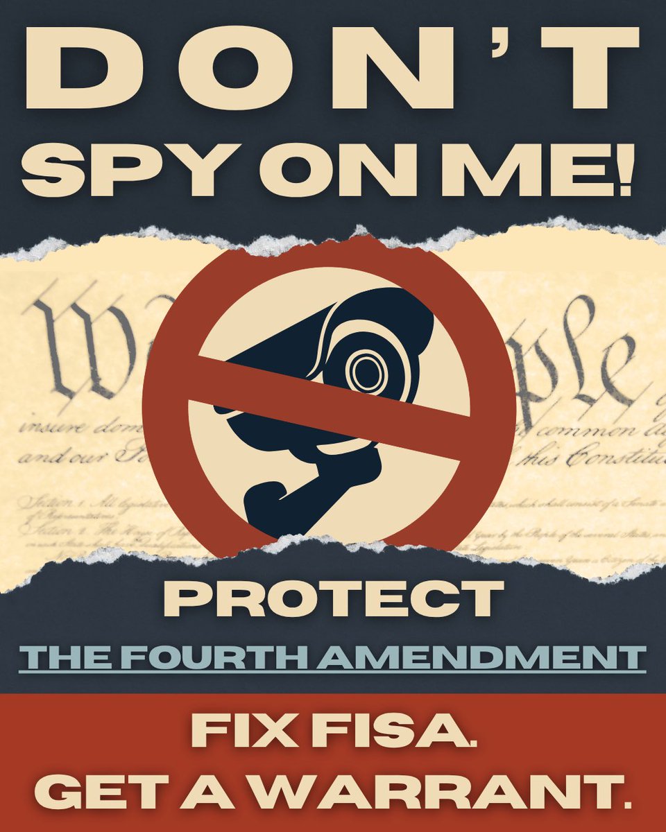 RepKeithSelf's tweet photo. There are 8 days until FISA expires. 

Americans deserve the freedoms endowed by our Creator and protected by the United States Constitution. 

DON’T SPY ON ME. https://t.co/dTbTNfMe4T
