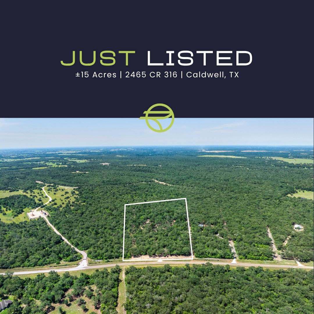 RiverstoneLand's tweet photo. 🌳 NEW LISTING | 2465 CR 316 | Caldwell, TX

±15 acres of wooded beauty with trails, multiple homesites, wildlife exemption, and easy access to Caldwell, RELLIS &amp; College Station.

Contact Brian Bullington for more information! (979.571.5610)
 https://t.co/Ss0Z8jYhht https://t.co/JaoGLGgb6w