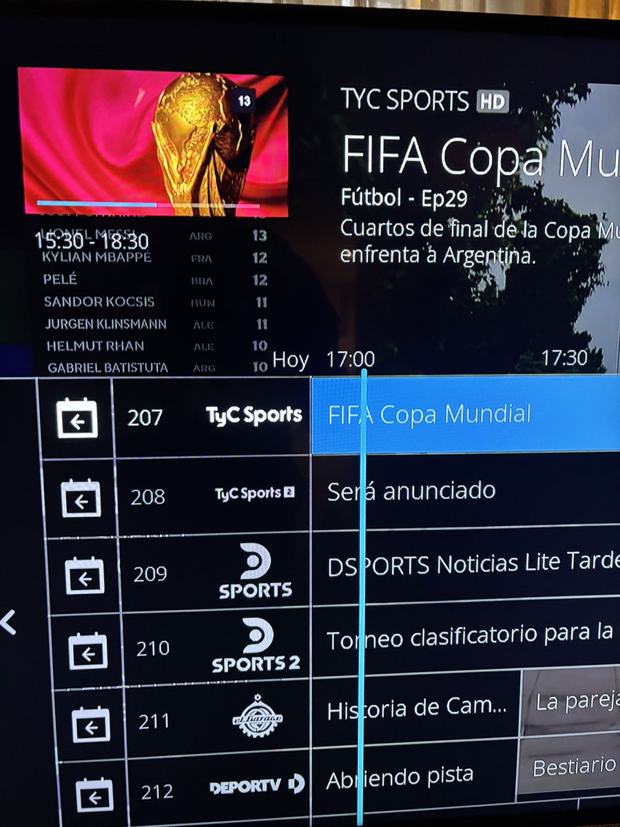 NachitoBarbero_'s tweet photo. Bombazo de Movistar actualizado ahora mismo, se agregó otra vez TyC Sports 2 Canal 208, y ahora si, llegó DSports 1 y 2 en el 209-210. Se viene el mundial y todos los partidos los vamos a tener también en Movistar TV 👏🏻 https://t.co/lHtTJcio4C
