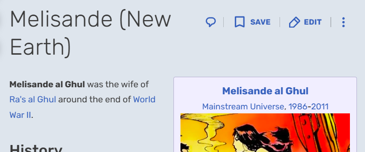 Arsonkaizer's tweet photo. @IberianThe @MysteriousUnkn9 Well technically there's 3 main ones. The Timmverse Cartoon, the original comics, and the new 52. In the original comics her mother is with Ras around 1945. The new 52 one is the one pictured above, and lastly her true origins are never disclosed in Batman TAS https://t.co/gmypk6hera