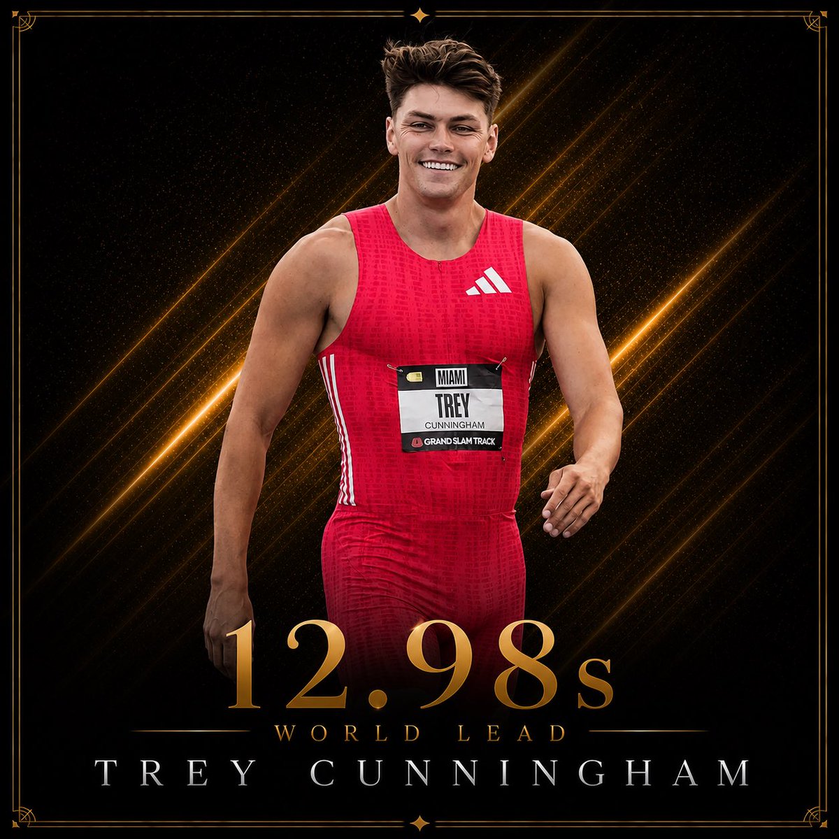omiliasports's tweet photo. Meet Record!!
World Lead!!!!!
Personal Best!!!!

Trey Cunningham 🇺🇸 12.98s GAME ON! 

The world silver medallist Orlando Bennet🇯🇲 was 2nd in 13.31s while Enrique LLopis🇪🇸finished a close 3rd in 13.32 https://t.co/wf6M08gZLi
