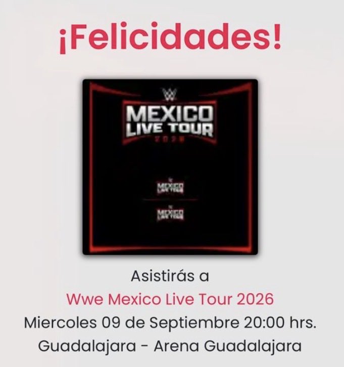 MinervaVal67634's tweet photo. Guadalajara, your prodigal daughter returns after so many years ❤️ and I'm only doing it to see @CodyRhodes for the second year in a row. I'm so happy and excited ⭐️ I worked so hard for this and life is treating me wonderfully for making this possible. See you there 🫶🏼 https://t.co/ANvXODz5lI