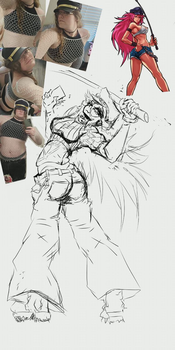 funstuffuwu's tweet photo. @Midknight824 @WomenofSFseries I can also just draw it in the mean time so is a wip lol https://t.co/fHTra6N4Zh