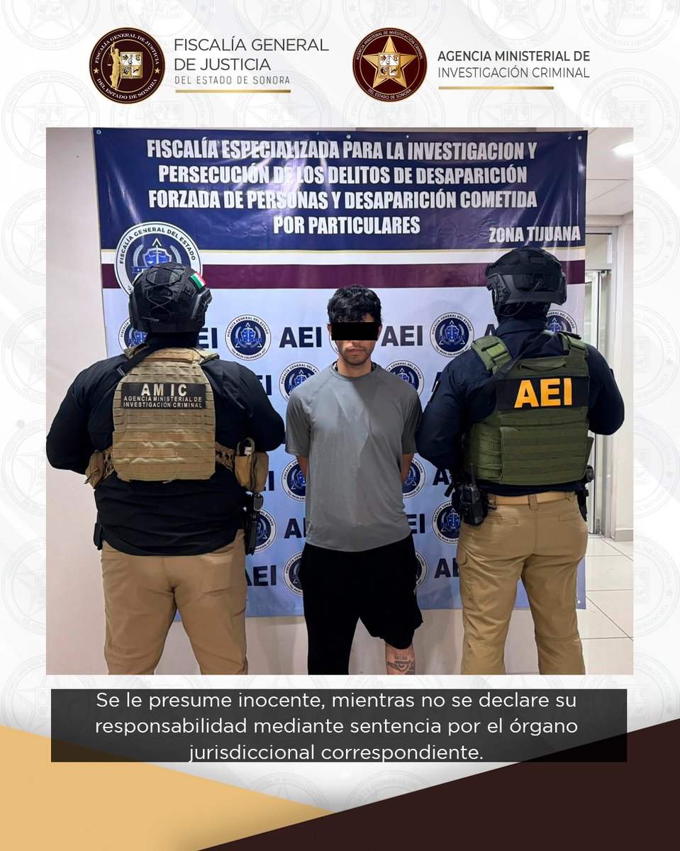 fgjesonora's tweet photo. Obtiene FGJES vinculación a proceso de séptimo implicado en caso de desaparición de hijo de Cecilia Flores

Hermosillo, Sonora, 4 de junio de 2026.- La Fiscalía General de Justicia del Estado de Sonora (FGJES) obtuvo la imputación y vinculación a proceso de Luis Alfonso “N”, séptimo probable responsable detenido dentro de la investigación por la desaparición de Marco Antonio “N”, hijo de Cecilia Patricia Flores, madre buscadora, por hechos ocurridos el 4 de mayo de 2019 en Bahía de Kino, municipio de Hermosillo.

Tras ser capturado el pasado 1 de junio en la colonia El Chaparral, en Tijuana, Baja California, mediante un operativo coordinado entre la Agencia Ministerial de Investigación Criminal (AMIC) y la Fiscalía General del Estado de Baja California (FGEBC), el imputado fue presentado ante la autoridad judicial, donde la representación social formuló imputación y obtuvo su vinculación a proceso por los delitos de desaparición cometida por particulares en número de dos, una de ellas con resultado de muerte, y asociación delictuosa en concurso real de delitos.

La captura fue resultado de labores de investigación, seguimiento operativo y coordinación interinstitucional, logrando ubicar al imputado en la zona de canalización del Río Tijuana para dar cumplimiento al mandamiento judicial librado en su contra.

Esta acción deriva de las investigaciones que permitieron identificar a los probables responsables de la privación ilegal de la libertad de Marco Antonio “N”, hijo de Cecilia Patricia Flores, quien permaneció desaparecido desde mayo de 2019.

Como parte de los avances del caso, el pasado 25 de marzo de 2026 fue ejecutado un cateo donde se localizaron restos óseos que posteriormente fueron identificados mediante pruebas genéticas y periciales como correspondientes a Marco Antonio “N”, fortaleciendo las líneas de investigación y permitiendo consolidar las acciones judiciales contra los probables responsables.

Con la captura, judicialización y vinculación a proceso de Luis Alfonso “N”, la FGJES ha logrado cumplimentar siete de las ocho órdenes de aprehensión obtenidas dentro de esta causa penal.

Las investigaciones permitieron establecer la probable participación de integrantes de una célula criminal relacionada con estos hechos, quienes actualmente enfrentan procesos penales por desaparición cometida por particulares y asociación delictuosa.

La Fiscalía General de Justicia del Estado de Sonora reafirma su compromiso de continuar las investigaciones hasta lograr el total esclarecimiento de los hechos, cumplimentar el mandamiento judicial pendiente y garantizar verdad, justicia y acceso a la reparación para las víctimas y sus familias.