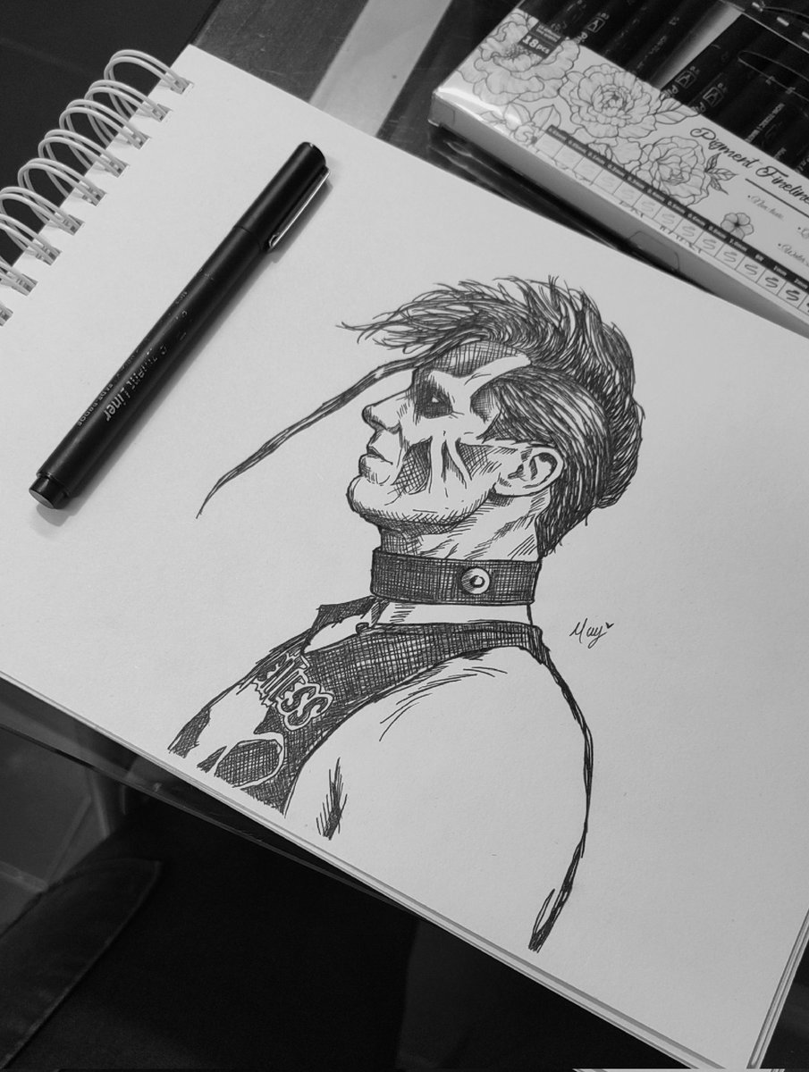 Born0fVengeance's tweet photo. Today's drawing: Doyle Wolfgang Von Frankenstein. 🖤 https://t.co/YKNfgaQmGU
