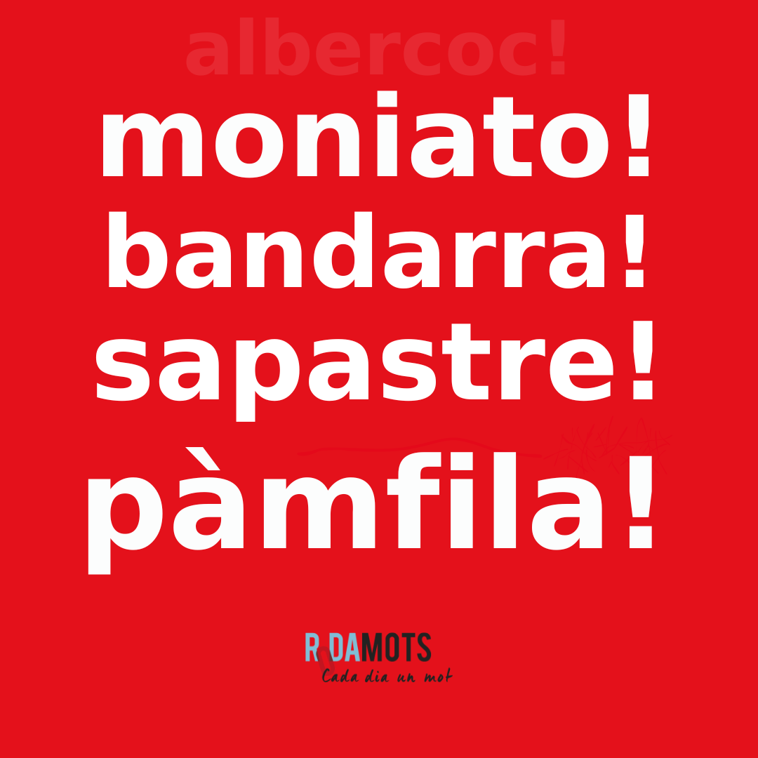 rodamots's tweet photo. Insults i penjaments, sempre va bé ampliar les opcions. És el repertori d'aquesta setmana a Rodamots:
· moniato
· bandarra
· sapastre, sapastra
· pàmfil, pàmfila
https://t.co/K98RUYHnfL https://t.co/SjOWVSFl9C