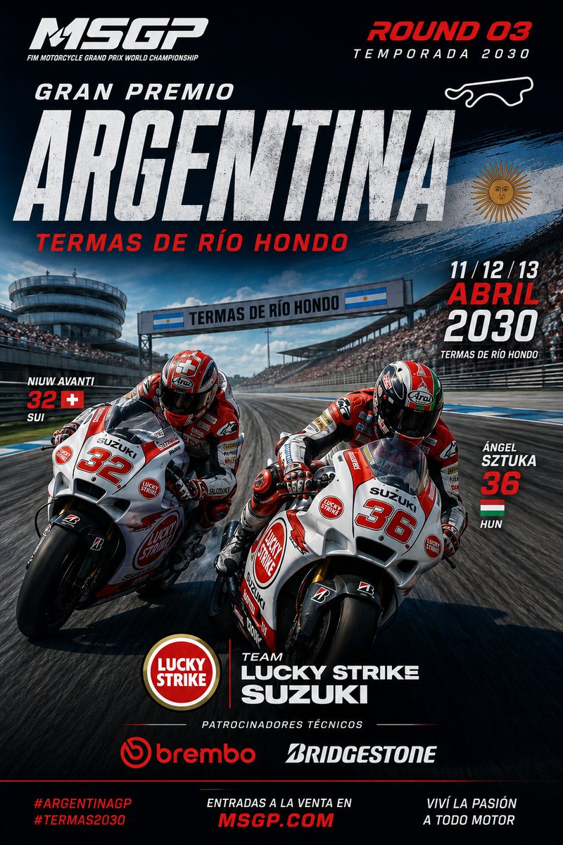 Suzuki_SIM's tweet photo. RACE WEEK. Tercer GP del Mundial. Llegamos a Argentina y queremos dar el paso necesario para lograr la victoria. https://t.co/lrNs8hJhKv