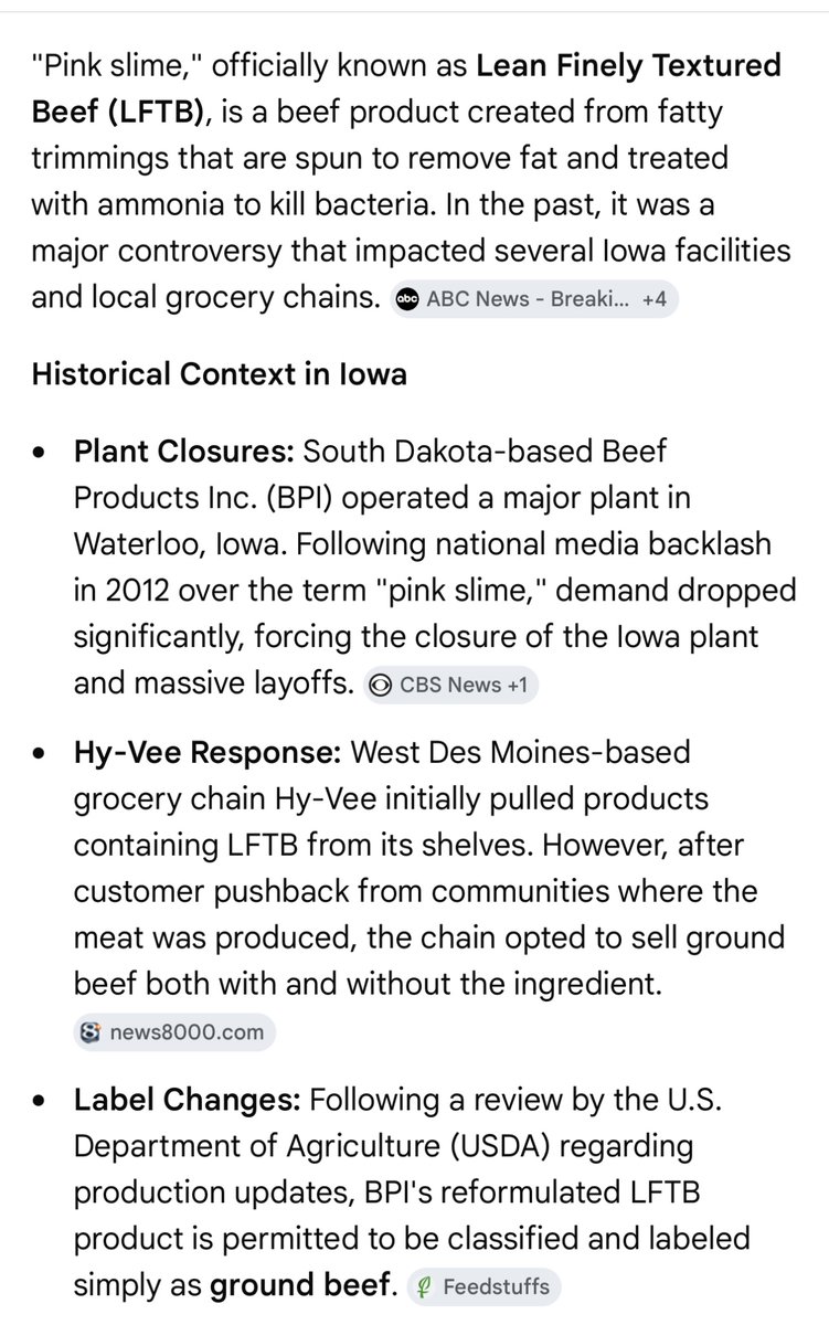 HebrewJake's tweet photo. In Iowa we used to call it the pink slime. Sold in 10lb tubes. Lol! This is nothing new. https://t.co/uhFrT3qxRP