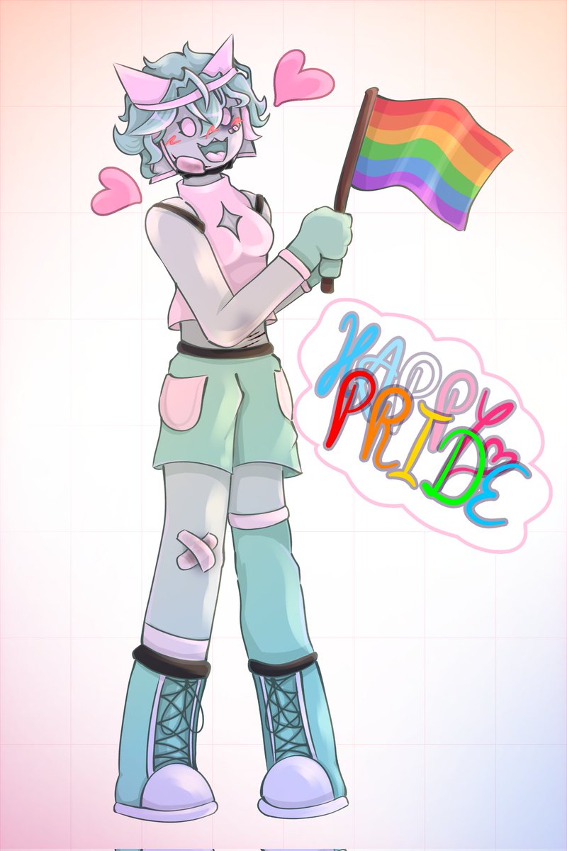 a_Chamura's tweet photo. A bit late, which I'm sorry about, but HAPPY PRIDE MONTH ^^ https://t.co/ymGqk9uQoj